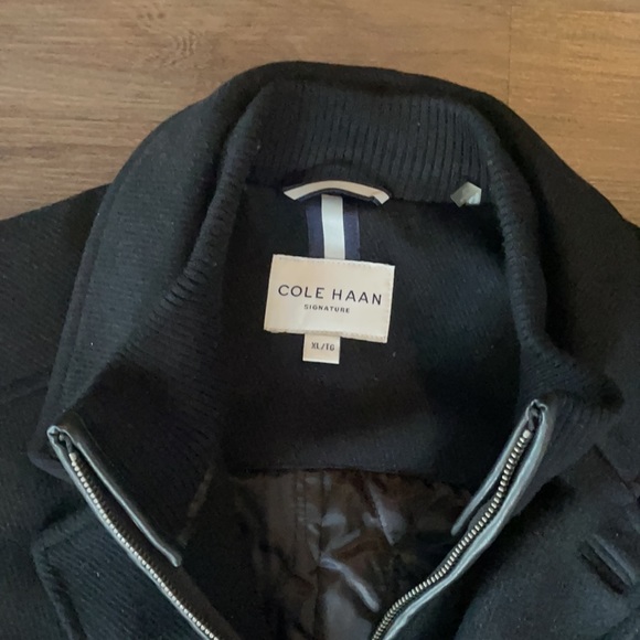 COLE HAAN Wool Blend Peacoat Jacket - Picture 2 of 7